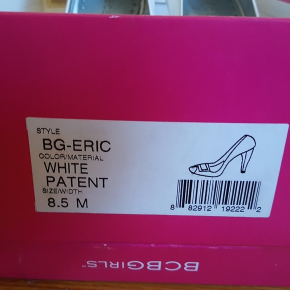 BCBG - White patent peep toe heels - Picture 4 of 4